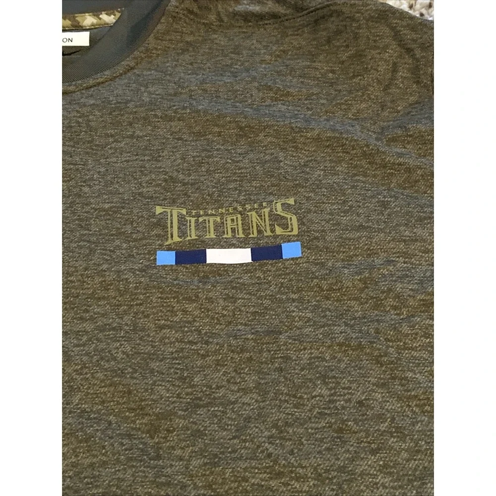 Nike Tennessee Titans Salute to Service Dri-FIT Polo Shirt‎ Mens XL Olive Green